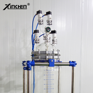 10L 20L 50L 100L 200L phòng thí nghiệm lò phản ứng hóa học trọng hai lớp kính khuấy bể lò phản ứng - Product Image 4