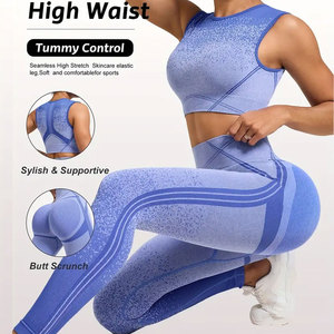 Customizable Lightweight High Quality Seamless Women Bra <b>Leggings</b> Set <b>Hot</b> Selling Spandex Polyester Made Women <b>Legging</b> Bra - Product Image 4