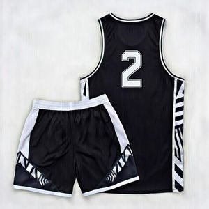 Uniforme de Baloncesto Corto Personalizado con Logotipo, Transpirable, Anti-UV, Antibacteriano, 100% Poliéster, Cuello en V Ajustable - Product Image 3