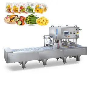 Automatic Continuous Fruit and Vegetable Crisp MAP Tray Packaging Machine