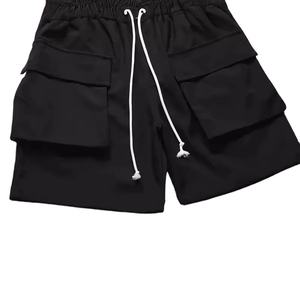 Short cargo décontracté de luxe pour hommes haute qualité 100% coton cordon classique Cargo Stretch poches respirantes EU/US Board Shorts - Product Image 6