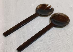 Cuchara para servir ensalada de resina brillante personalizada de la mejor calidad con mango de resina diseño moderno y clásico para uso doméstico en la cocina - Product Image 5