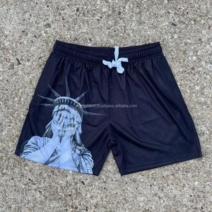 Hot Trending Products-<b>Men's</b> Mid-Rise Drawstring Quick-Drying <b>Shorts</b> Knitted <b>Waist</b> <b>Elastic</b> Closure <b>Shorts</b> - Product Image 6