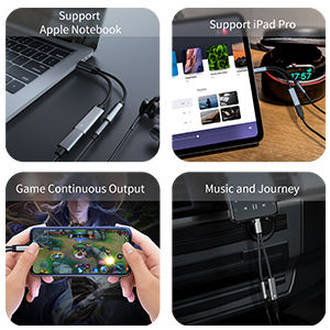 <span class=keywords><strong>C</strong></span>âble de charge rapide PD 60W 2-en-1 avec <span class=keywords><strong>adaptateur</strong></span> audio <span class=keywords><strong>USB</strong></span>-<span class=keywords><strong>C</strong></span> pour écouteurs et prise <span class=keywords><strong>jack</strong></span> <span class=keywords><strong>USB</strong></span>-<span class=keywords><strong>C</strong></span> pour <span class=keywords><strong>Samsung</strong></span> S23/<span class=keywords><strong>S22</strong></span>/S21 Ultra et iPhone 15 - Product Image 6