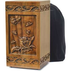 Alta demanda Diseño de pesca Urnas de cremación de madera para humanos Disponible en gran cantidad de exportador indio - Product Image 2