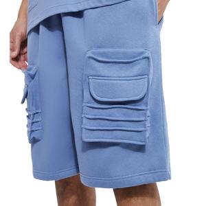 T-shirt élégant imprimé sur mesure par OEM T-shirt Boxy T-shirt tricoté avec poche cargo en polyester uni pour le travail T-shirts pour hommes - Product Image 4