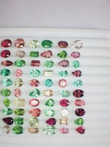 Vente en gros de tranches de tourmaline multiple Lot de pierres précieuses taillées de toutes les couleurs Bijoux Nature Produit en vrac fait à la main - Product Image 2