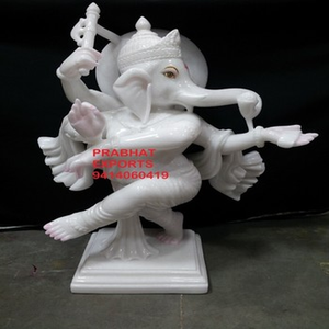 Hecho a mano de calidad superior arquitecto indio mármol Lord Ganesh Ji estatua elegante tradicional interior jardín templo escultura - Product Image 3