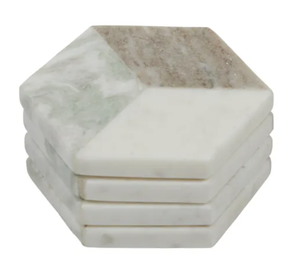 Tasse à café en marbre sous-verre forme hexagonale Offre Spéciale bord personnalisé taille personnalisée multifonctionnelle et vente - Product Image 1