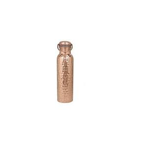 Custom 1000ml Pure Copper <b>Water</b> <b>Bottle</b> Eco-Friendly Hammer Design Handmade with Shiny Polished Finish - Product Image 1