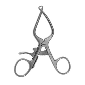 Retractor de acero inoxidable alemán de alta calidad Jansen, tornillo de ajuste manual, 3x3 puntas romas y afiladas - Product Image 3