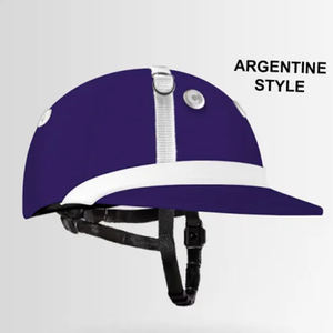 Precio al por mayor, colores personalizados, alta calidad, sarga de algodón, cascos de polo para montar a caballo, protector de cabeza - Product Image 4