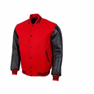 Nouveau design personnalisé patch blanc propre logo plaine lettermen baseball varsity veste hommes - Product Image 6