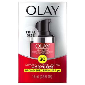 Crème hydratante pour le visage Olay Regenerist Micro-Sculpting avec écran solaire, SPF 30, format d'essai 0,5 oz, (lot de 2) - Product Image 6
