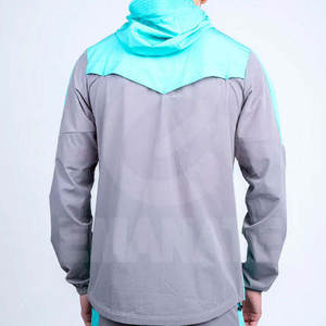 Chaqueta Cortavientos Impermeable con Capucha de Lona Personalizada de Nuevo Diseño, 100% Poliéster, con Cremallera, Precio Económico al por Mayor - Product Image 3