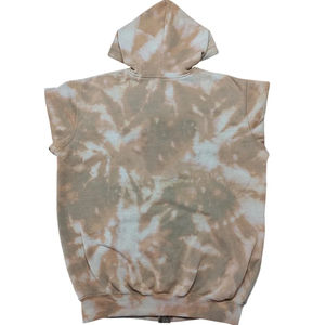 Service OEM, logo personnalisé, sweat à capuche vintage délavé à l'acide, fermeture éclair, poids lourd, 100% coton, sweat à capuche surdimensionné tie-dye pour hommes - Product Image 2