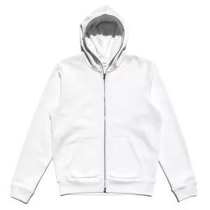 Logo personnalisé Vente en gros Sweat-shirt à capuche avec fermeture éclair Intégral avec strass vierge pour hommes - Product Image 5