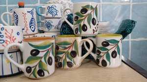 Custom 3D Relief Cute Ceramic <b>Mug</b> Hand Painted Lemon Nautical Design Handmade Dishwasher Safe Giveaway Gift Gift <b>Box</b> Packaging - Product Image 5