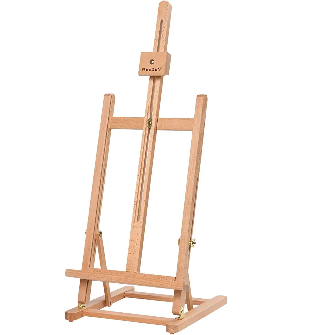 MEEDEN Tabletop Easel  Large Beech Wooden Tabletop Easel for Painting Canvas 25'' Max  Studio Table Easel for Drawing  Sketching