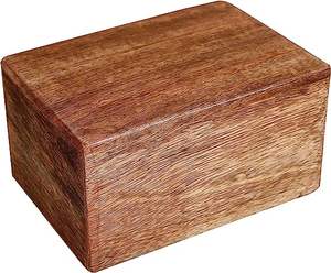 Urne funéraire humaine en bois pour cendres humaines Urne X Plaine naturelle de grande taille-Honore votre bien-aimé - Product Image 1