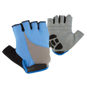 Precio al por mayor de alta calidad ajustable de alta calidad de poliéster Spandex empuñaduras de invierno medio dedo guantes de ciclismo adecuados - Product Image 4