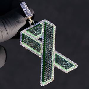 Bijoux fins personnalisés pendentifs et pendentif à breloques unisexe style Hip Hop chaîne rappeur bijoux 925 Sterling avec vvs moissanite - Product Image 4