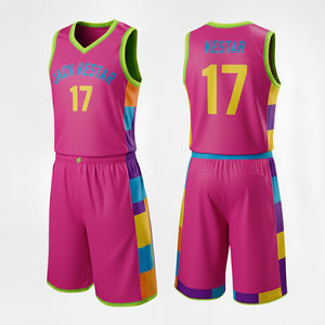 Uniforme de basket-ball personnalisable respirant grande taille Sublimation Impression professionnelle Écologique 100% polyester Étiquettes personnalisées - Product Image 5