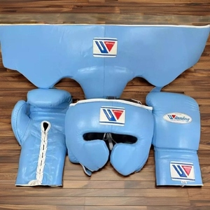 Vente en gros 2024 Meilleures ventes Haute qualité Cuir véritable Durable Ensemble de boxe de sparring de protection Conception personnalisée SI-BSS-034 - Product Image 2