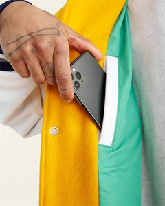 OEM nouvelle veste Letterman unisexe de sports de collège en plein air veste universitaire Bomber avec écusson de broderie en chenille pour homme - Product Image 6