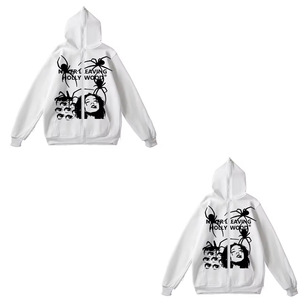 เสื้อสเวตเตอร์มีฮู้ดสำหรับผู้ชายเสื้อมีฮู้ดพิมพ์ลายสกรีนผ้าฝ้ายแบบยาวทุกขนาด - Product Image 5