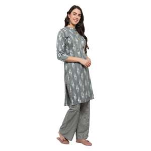 Shalwar kameez สำหรับผู้หญิงผ้าคอตตอนผ้าคอตตอนแฟชั่นใหม่ - Product Image 6