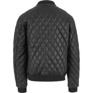 2024 cuir matelassé haute qualité Bomber veste personnalisé hommes Bomber veste en gros blanc Satin Baseball Varsity vestes - Product Image 3