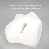 Coussin de siège en mousse à mémoire de forme de qualité commerciale certifié TB117, ergonomique et orthopédique, pour le bureau et la conduite, ignifuge
