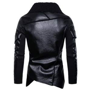 Chaqueta de Cuero Negra Clásica para Hombre, Bolsillos Resistentes, Marcas de Gran Calidad y Etiquetas Privadas, Chaqueta de Cuero para Hombre - Product Image 3
