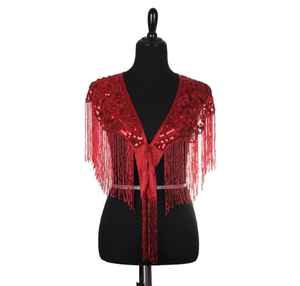 High Fashion Preppy Style Beaded <b>Cape</b> Unique Handmade Polyester Party Wrap for <b>Women</b> and Adults ODM Club Wear Taabi Exports - Product Image 5