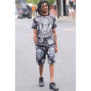 Latest Summer Tracksuit <b>Set</b> 2pc <b>T</b>-<b>shirt</b> & <b>Shorts</b> <b>Sets</b> Men Custom <b>T</b>-<b>shirt</b> with Shots <b>Set</b> Training Wear - Product Image 6