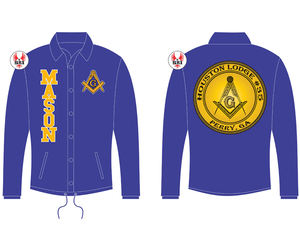 Chaqueta de Entrenador Masónica con Logotipo Personalizado para Hombre, Cuello Tejido Sólido de Alta Calidad, Transpirable, Se Suministra por Unidad - Product Image 5