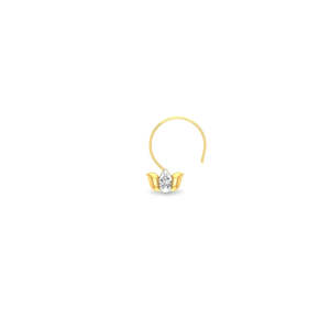 18K Gold Plated Vintage Moissanite <b>Nose</b> <b>Pin</b> for Women Wedding Engagement Gift - Product Image 3
