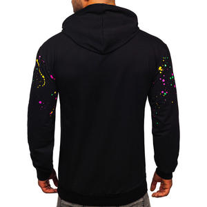 Sweat à capuche en molleton de coton biologique lourd de haute qualité avec poches, couleurs et motifs personnalisés pour hommes, hiver - Product Image 6