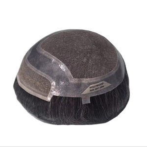 Prothèse capillaire homme en cheveux naturels, la plus vendue, avec dentelle frontale, ondulations naturelles/ondulations aquatiques/lisses crépus, patchs souples, cheveux indiens Taz Hair - Product Image 4