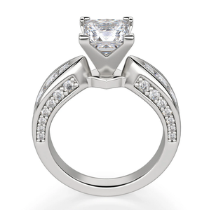 Princess Cut Moissanite Art Deco Anillo de bodas Anillo de compromiso de plata esterlina para mujeres Precio a granel - Product Image 3