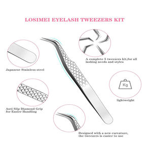 Pinzas para Pestañas de Acero Inoxidable de Alta Calidad, Punta Puntiaguda, Precisión, Durabilidad, Herramienta Extensible - Product Image 6