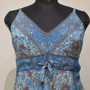 ชุดเดรสพิมพ์ลายผ้าซาตินหรูหราฤดูร้อนสุดชิคสายสปาเก็ตตี้ทรงดินสอเส้นใยวิสคอสจากธรรมชาติสำหรับผู้ใหญ่ - Product Image 1