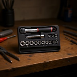 Usag 15-Piece <b>Ratchet</b> Set with Polygonal <b>Sockets</b> and Inserts Premium Product Category for <b>Sockets</b> - Product Image 3