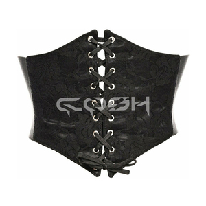 Ceinture de maintien de la taille en dentelle rouge à corps court |   Fabricant de Corsets Amincissants - Product Image 6