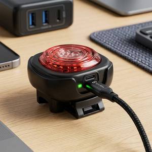Luces LED Delanteras y Traseras para Bicicleta, Instalación Magnética, Juego de Luces de Advertencia de Frenado para Ciclismo Nocturno, Luz Trasera de Seguridad - Product Image 3