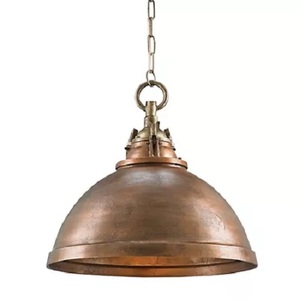 Lampe à suspension en aluminium antique argentée antique Abat-jour en métal haut de gamme Lampe à suspension martelée pour application hôtelière - Product Image 2