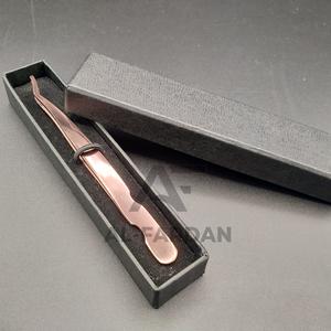 แหนบติดขนตาปลอมสีโรสโกลด์พลาสมา  ทำจากสแตนเลสแท้  รับทำโลโก้ พร้อมกล่องการ์ด - Product Image 1