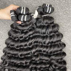 Venta al por mayor VQ Hair Vietnamita 100% Raw Natural Curly Big Curl Extensiones de cabello humano de alta calidad en todos los tamaños y colores - Product Image 4