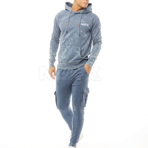 Chándal de lavado ácido de manga larga con servicio OEM, chándal de lavado ácido de tendencia superior de tela ligera - Product Image 1